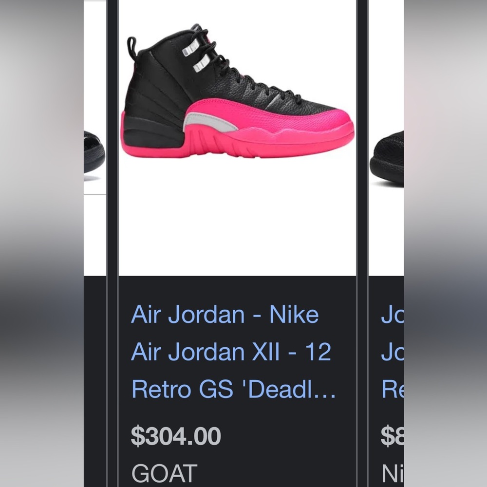Jordan 12 retro black rush pink (GS)🔥🔥🔥🔥😍